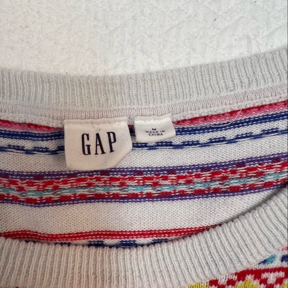 GAP Cotton Striped Alpine Crew Neck Sweater Size S and M - Picture 11 of 13